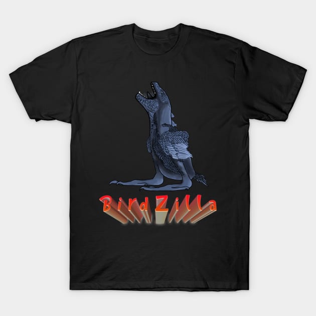 BirdZilla T-Shirt by SupArt